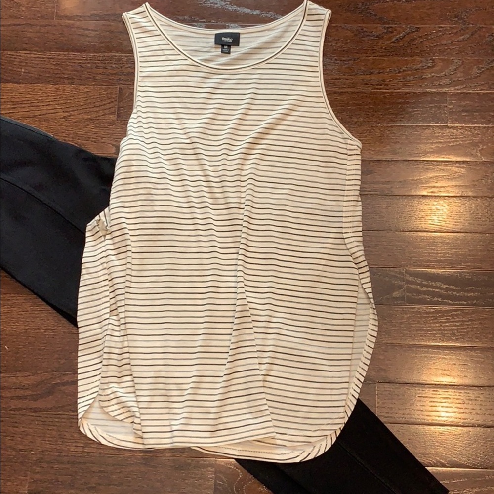 Sleeveless striped top